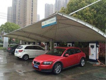 膜結構汽車棚